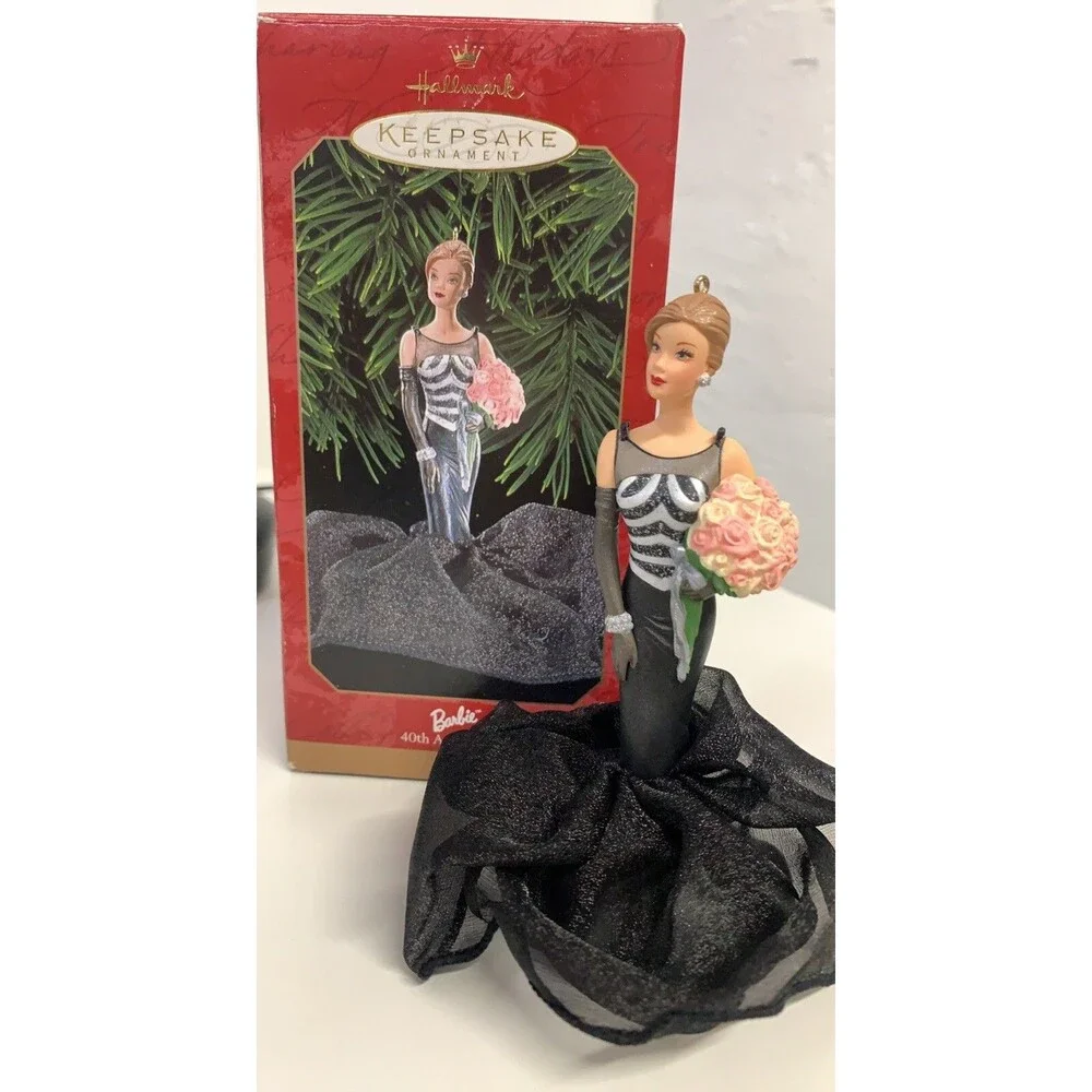 Hallmark Keepsake Ornament 1999 Barbie 40th Anniversary Gala Edition Vtg